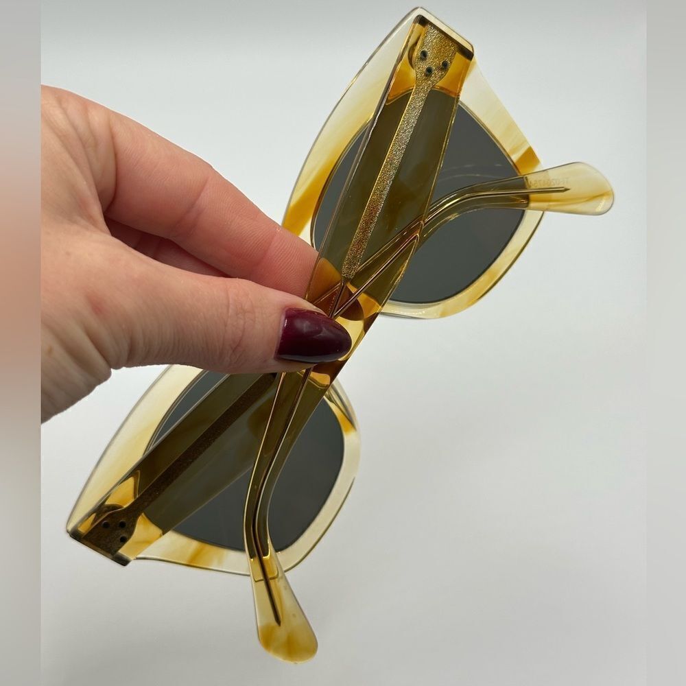 NEW CELINE Sunglasses CL4004IN/S 56C Yellow Clear Women - Picture 7 of 9